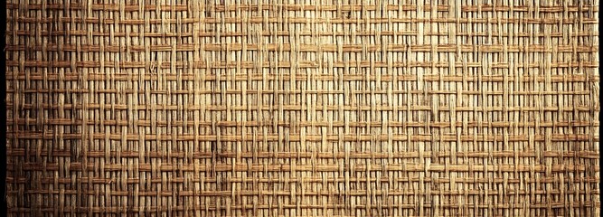  Woven texture background: close-up shot of an intricate weave pattern, exuding natural charm and tactile allure. The detailed texture adds depth and visual appeal, offering a warm and inviting feel.