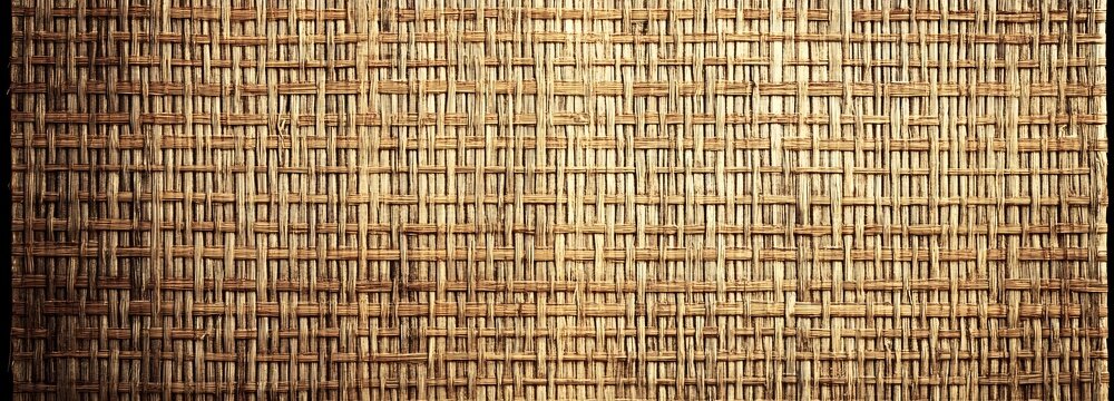  Woven texture background: close-up shot of an intricate weave pattern, exuding natural charm and tactile allure. The detailed texture adds depth and visual appeal, offering a warm and inviting feel.