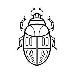 vector illustration of an ancient Egyptian sword coloring book