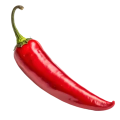 Küchenrückwand glas motiv Scharfe Chili-pfeffer red hot chili pepper cutout  © Pngartist