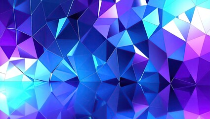 Fototapeta premium geometric mirror shapes that refract and reflect light, generating a mesmerizing, three-dimensional effect