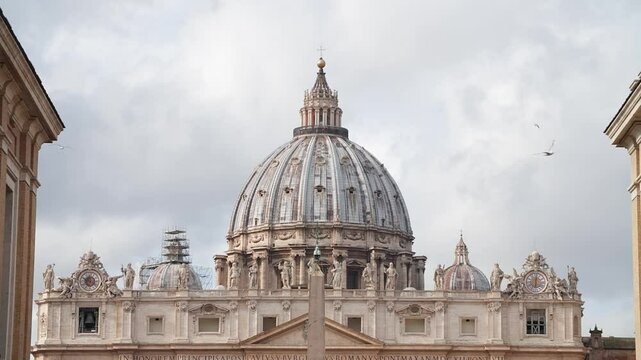 The Vatican in slow motion. High quality FullHD footage