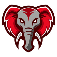 Fototapeta premium Asian Elephant head mascot logo design vector