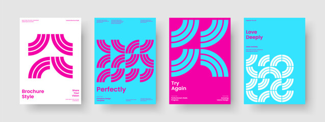 Obraz premium Modern Book Cover Design. Geometric Brochure Template. Creative Background Layout. Flyer. Poster. Business Presentation. Banner. Report. Newsletter. Pamphlet. Brand Identity. Handbill. Notebook