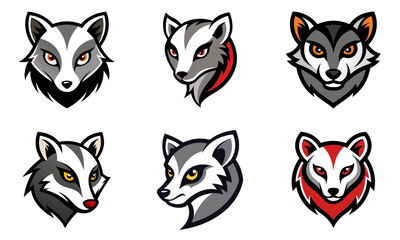 Fototapeta premium Asian Palm Civet head mascot logo design vector