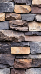 Close-up stone wall texture