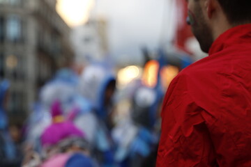 Carnival parade in the street
