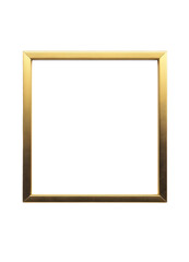Golden frame transparent background, PNG ideal for elegant designs, invitations, certificates, and awards. Perfect for adding a touch of luxury and sophistication.