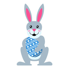 Easter Rabbit with Egg Illustration