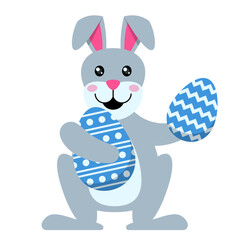 Easter Rabbit with Egg Illustration