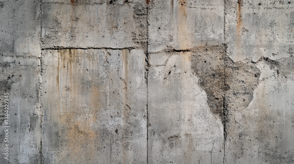 Poster a rough-textured concrete wall with weathered surfaces and subtle, intricate details, creating a str