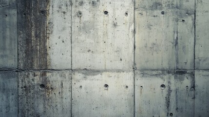 Obraz premium A rough-textured concrete wall with weathered surfaces and subtle, intricate details, creating a strong, industrial aesthetic