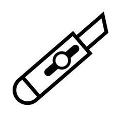 Simple design box cutter icon. Vector.