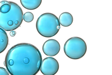Large blue bubbles