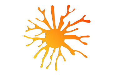 Abstract sun drawing