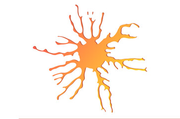 Abstract sun drawing