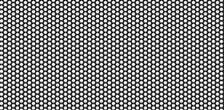 abstract grainy circle honeycomb grid loudspeaker mesh isolated background
