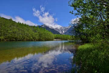 初夏の上高地・大正池