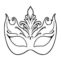 carnival mask vector illustration