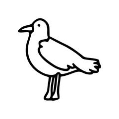 cartoon of bird vector drawing