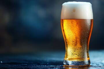 a background image of very cold beer for international beer day greetings