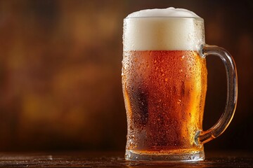 a background image of very cold beer for international beer day greetings