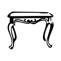 table vector drawing