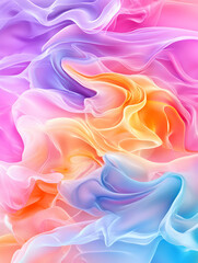 Obraz premium Colorful Abstract Fabric Flow