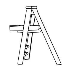 tennis umpire chair line art