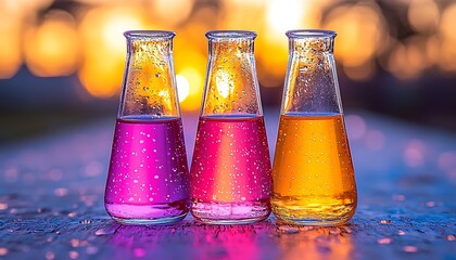 Sunset Lab Flasks