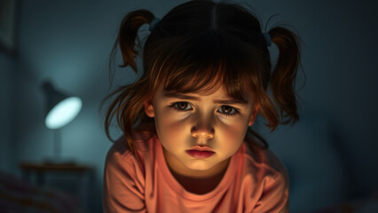 portrait of a sad girl 