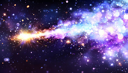 Obraz premium Cosmic Spark in Space