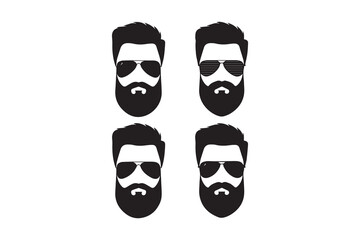 Bearded Man with Sunglasses Design VECTOR