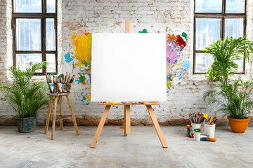 Empty Canvas, Artist Studio, Workspace