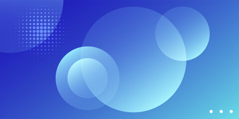 Abstract liquid background with blue gradient color. gradient concepts with circle shape. Creative illustration for poster, web, landing, page, cover, ad, greeting, card, promotion
