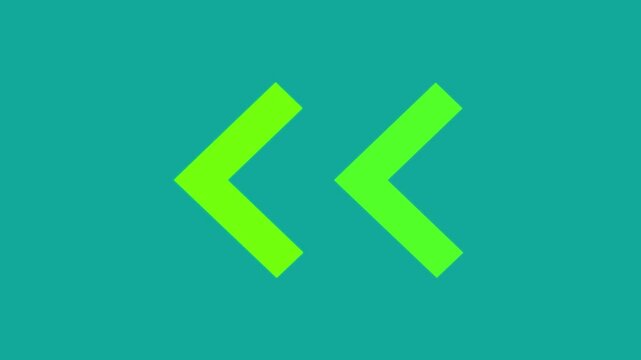 3d arrow icon swipe left animation background. left Directional Arrow Loop Animation. Animated arrows for the overlay video layer. 3d arrow down directional.