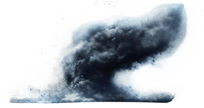 tornado on transparent backgroung