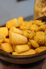 Assorted Indonesian fried snacks, captured on March 12, 2025. Crispy and golden-brown, these savory treats are perfect for a delicious bite