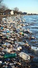 Plastic Pollution Beach Shore