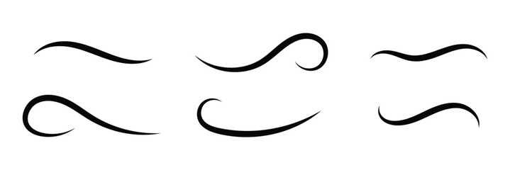 Tail Swoosh Baseball flat Sign, Typography font curve tail, font swoosh tail ornamental vector, text ornaments football or athletics tail, ornamental swash underline Swirl black colour in eps 10.