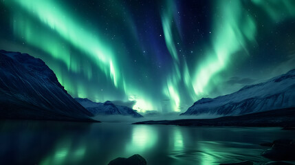 Celestial aurora borealis scene captured with professional photography nature background wallpaper stunning night view