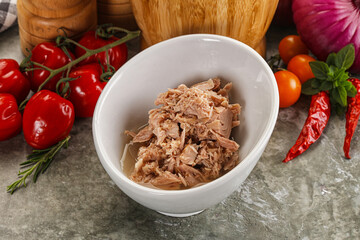 Canned tuna fish for salad