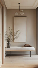 Nordic Elegance – Modern Hall Entrance with Neutral Tones