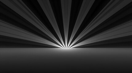 Radiating gradient adds depth and dimension to grayscale design