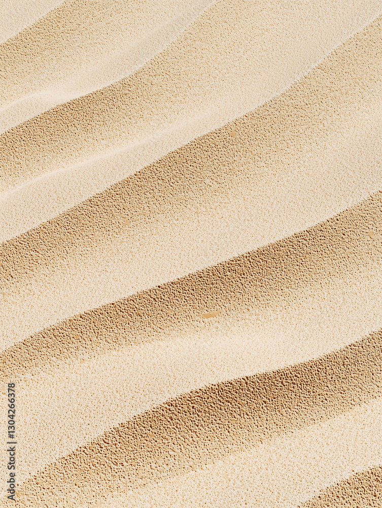 Poster detailed macro image of sand dune with textured patterns and soft shadows