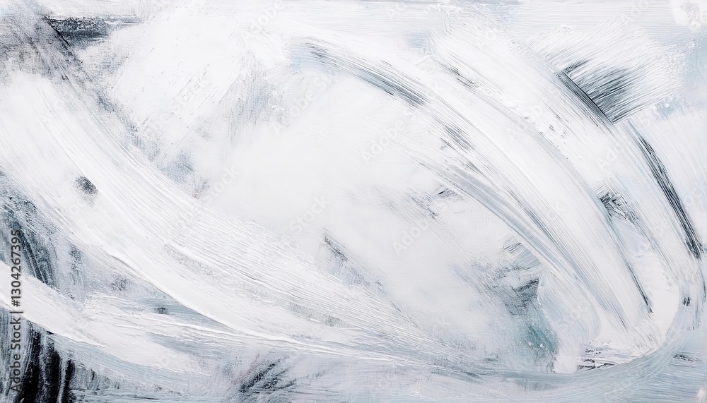 Poster textured abstract black and white brushstroke composition with dynamic contrast for modern backgroun