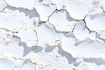 Obraz premium White Cracked Wall Exterior