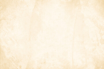 Colour old concrete wall texture background. Close up retro plain cream color cement wall background texture. Design paper vintage parchment element.