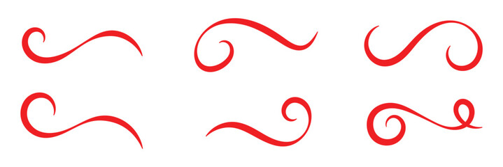 Text Tails Swoosh Baseball Sign, Typography font curve tail, font swoosh tail ornamental vector, Typographic swash and swooshes tails in eps 10.