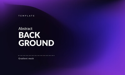 Abstract liquid background. Gradient mesh. Effect blend dark color. Blurred fluid colorful mix. Modern design template for web cover, ad banner, social media, header, presentation. Vector image EPS